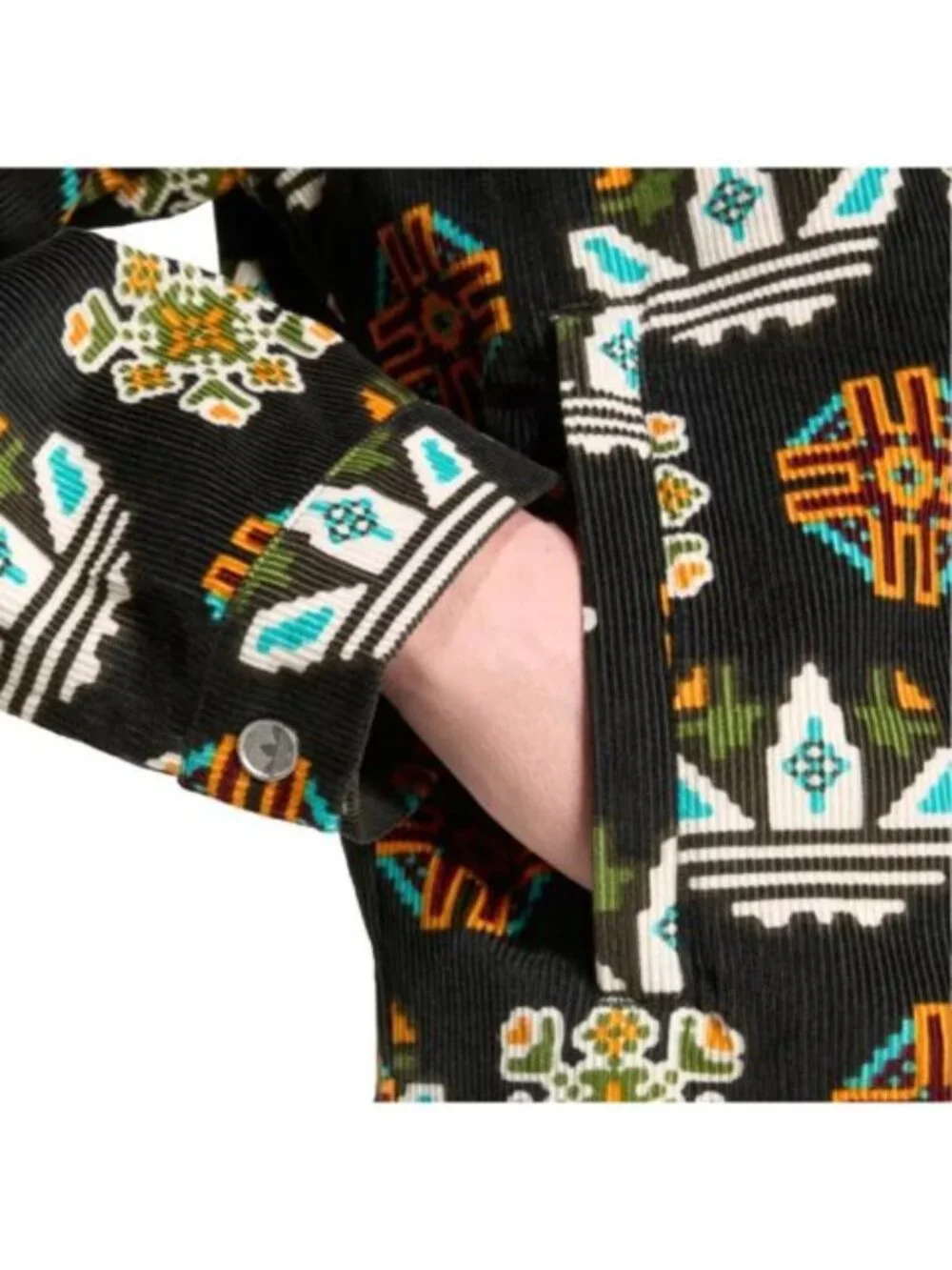 Adidas Monogram All Over Print Loose Coach Jacket Mens Size Large Black JY2998